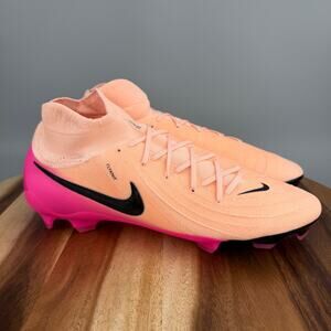 Nike Phantom Luna II Pro FG Crimson Pink Soccer Cleats Men's 8.5 FJ2575-800